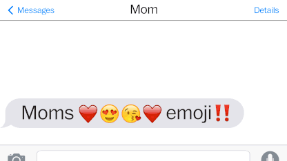 Percentage of your texts/messages that are just emojis: