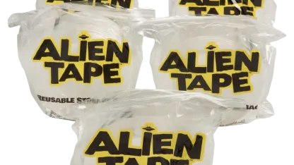 5-Pack: Bell and Howell Reusable Alien Tape Rolls with Nano-Grip Tech (10' each)