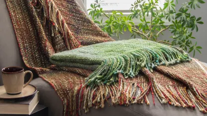 Old Hampshire Yarns Handmade Throw Blanket