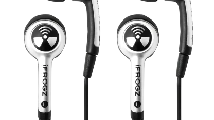 2-Pack: iFrogz EarPollution Plugz with Mic in White