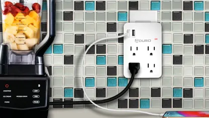 2-Pack Aduro Surge Multi Charging Station with 4 Outlets & Dual USB 2.1A Ports