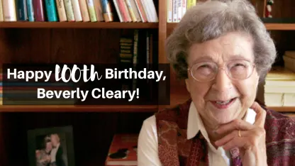 Beverly Cleary turned 102 on Thursday. Happy Birthday from Ramona and Beezus!