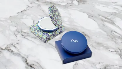 2-Pack: Pop Sonic Portable Compact LED 1x/5x Mirrors