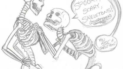 Spooky Goat day sixteen! SPOOKY CARTOONS!