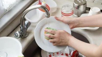 While doing the dishes, I like to: