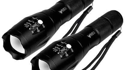 2-Pack EliteTac Tactical LED Flashlights