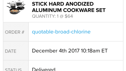 Goat Day 11 - Cookware