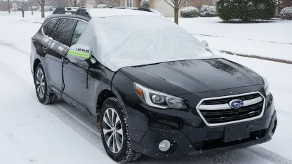 iHOM Automotive Windshield Cover with Removable Side Mirror Covers