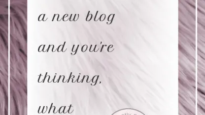 So I started a blog...