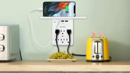 2-Pack: Aduro Surge Shelf Multi-Charging Station with 6 Outlets & 3 USB Ports