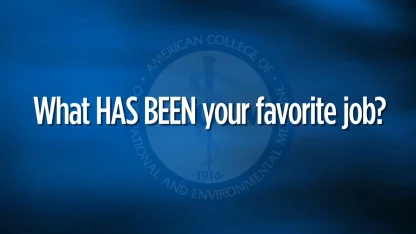 What was your favorite job?