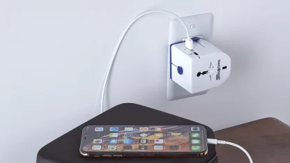 2-Pack: TravelSmart by Conair All-In-One International Adapter with 2 USB Ports