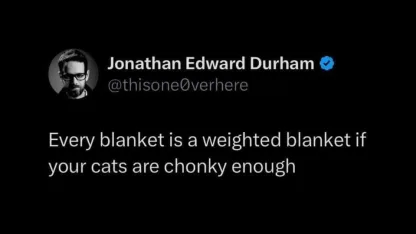 An observation about weighted blankets
