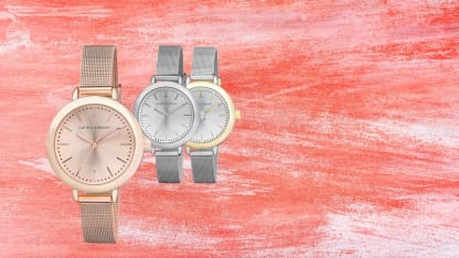 Laura Ashley Women’s Mesh Band Classic Watch