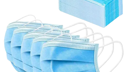 50-Pack: Disposable 3-Layer Face Masks