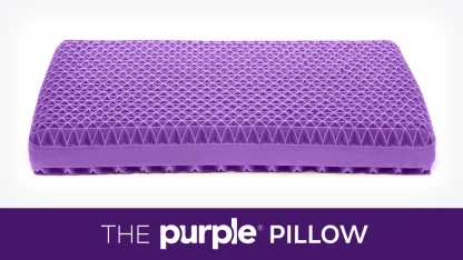 Purple pillow Kickstarter ad