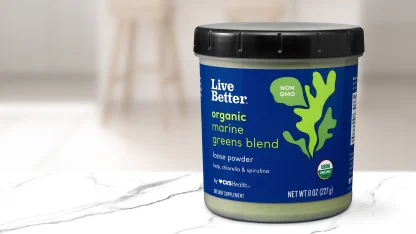 4-Pack: Live Better Raw Organic Greens Blend (8oz each, 32oz total)