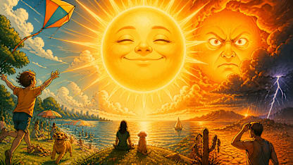 The sun today is: