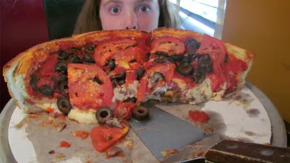 If you're eating outside, you're probably: