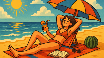 The ideal summer day is: