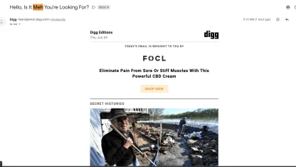 An imposter showed up in my Inbox today.