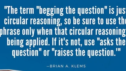 Begging for Questions