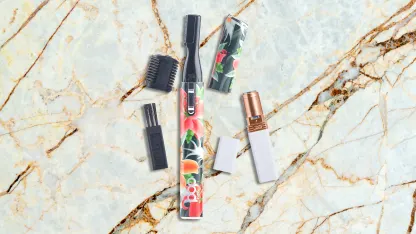 2-Piece Pop Sonic Smoothie Hair Remover & Hair Trimmer Set