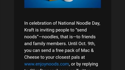 Kraft's "send noods" campaign