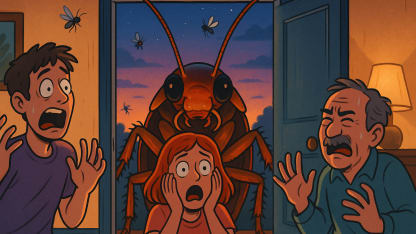 Tiny bugs like gnats and fruit flies are terrible, but what's the worst "bigger" bug to accidentally let inside?