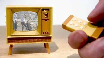 Tiny TV Classics Collectible TV with Real Working Remote