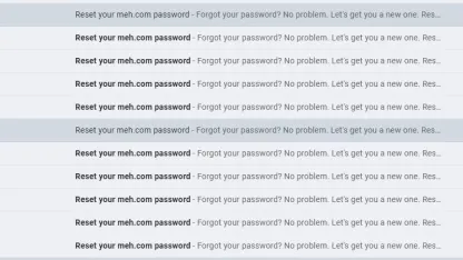Reset your meh.com password