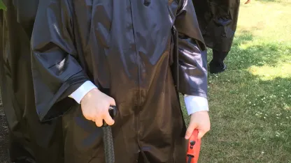 Photos of Blake and Zoid's graduation