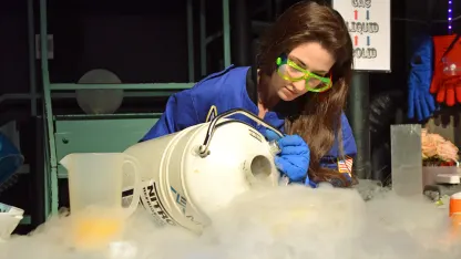 Did you get a liquid nitrogen demonstration in high school science?