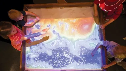 Interactive topography sandbox...