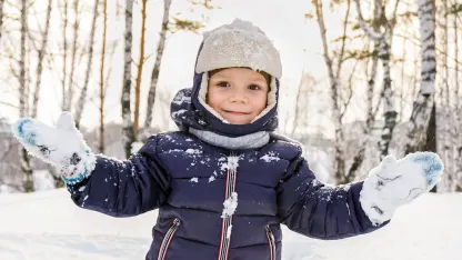 You take one of your winter gloves off for a second to do something, where does it go?