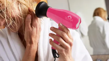 Sutra Beauty Mini Straightener + Mini Blow Dryer Styling Set with Storage Case