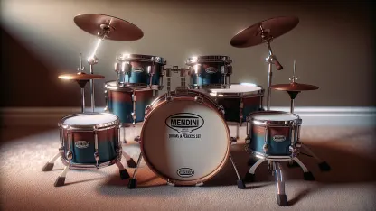 Mendini by Cecilio 5-Piece Junior Drums & Percussion Set