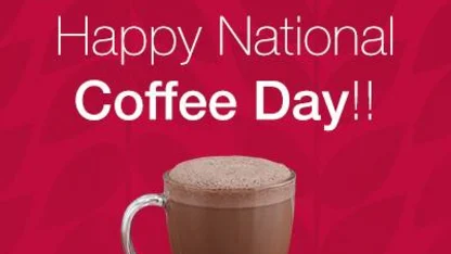 Actually, today is National Coffee Day