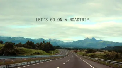 On a road trip: