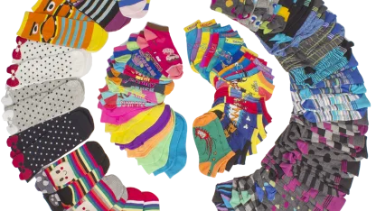 Random Socks (5-Pack Men's or Women's, 12-Pack Boy's or Girl's)