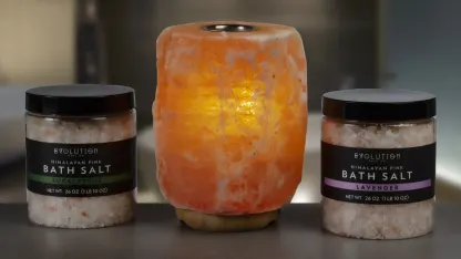Evolution Salt Co. Himalayan Salt Lamp Diffuser & Scented Bath Salts