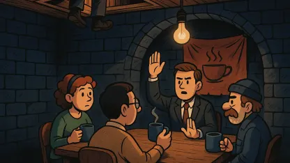 Calling to order a meeting of the Secret-Not-So-Secret coffee club