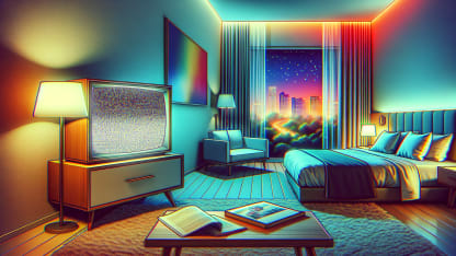 What do you do for white noise when you're staying in a hotel?