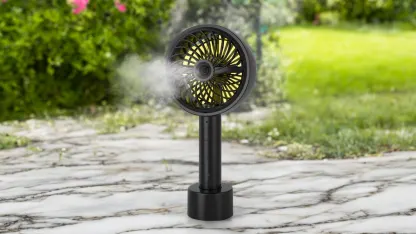 2-Pack: Aeroplus Rechargeable 5-Speed Handheld Misting Fan