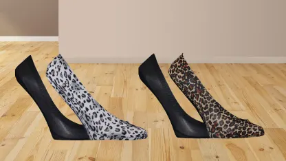 3-Pack: All Mixed Up Nylon Seamless Ped Socks