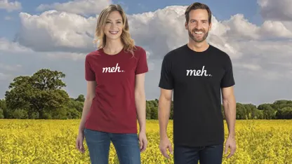 Meh Shirt in Cardinal Red or Black