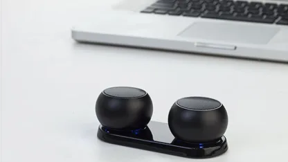 Sphereo True Wireless Stereo Bluetooth Speakers with Charging Base