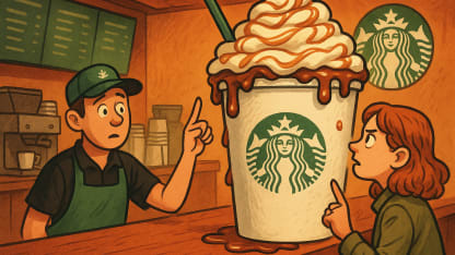 At Starbucks, I order: