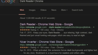 Any chrome addons for just dark backgrounds and light text?