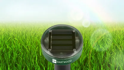 2-Pack: Dartwood Outdoor Solar Ultrasonic Pest and Mole Repellent